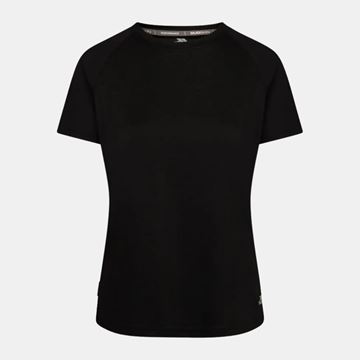 Picture of TRESPASS WOMENS DUOSKIN SPORTS TOP CLAUDETTE BLACK